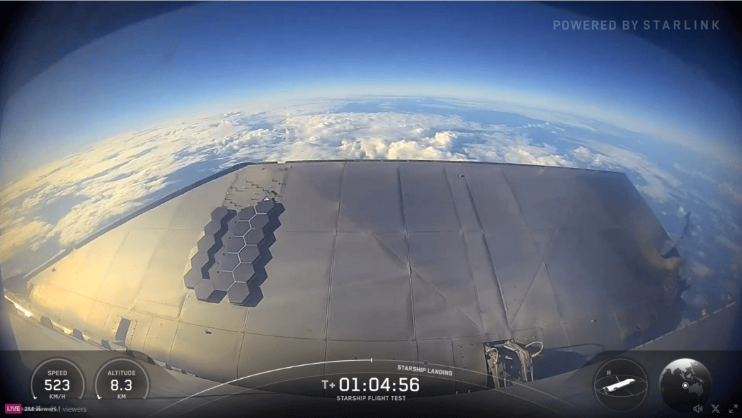 这次没有空中爆炸!1个小时飞越半个地球,马斯克星舰终于成功了,现场欢呼声、鼓掌声响成一片