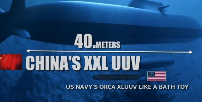 中国超大型无人潜航器亮相，长达42米，携6至8枚鱼雷，规模在同类装备实属罕见！